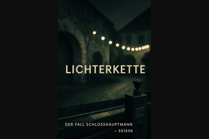 Ein falscher Takt, und die Zahlen stolpern. Cover Folge 8 „Lichterkette“ – flackernde Lichter, Etikettierband, Sensor am Flaschenlauf